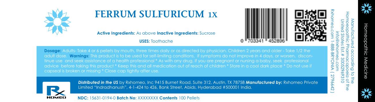 Ferrum Sulphuricum Sucrose